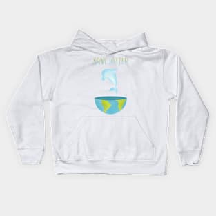 Saves Water for Dolphin Kids Hoodie